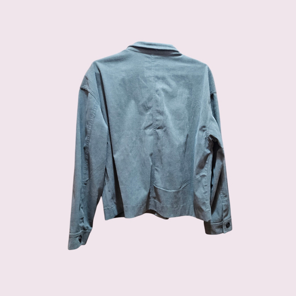 Avec Les Filles Green Corduroy Shacket Jacket L New - Picture 5 of 10